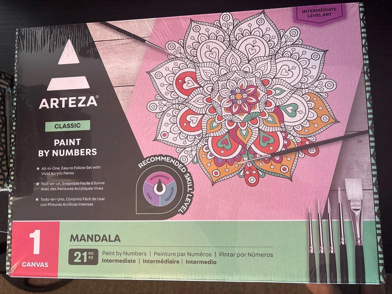 Arteza Paint By Numbers 1 Canvas